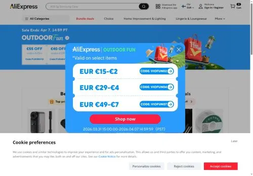 AliExpress April 2026