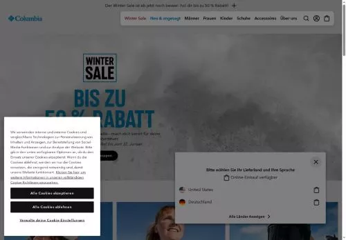 Columbia Januar 2026