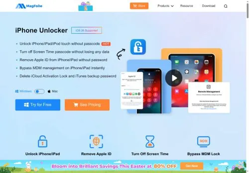 MagFone iPhone Unlocker April 2026