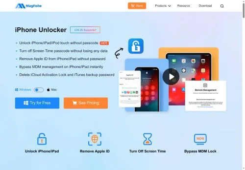 MagFone iPhone Unlocker April 2026