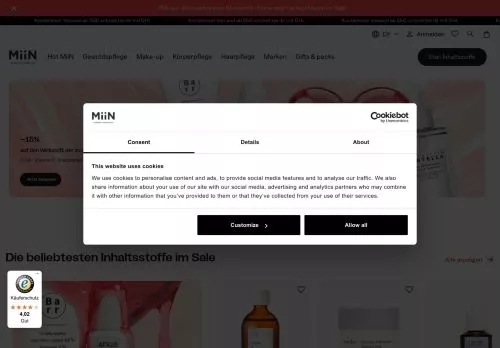 Miin Cosmetics Februar 2026