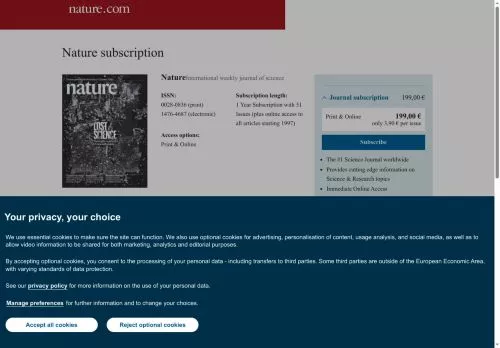 Nature Journal Januar 2026