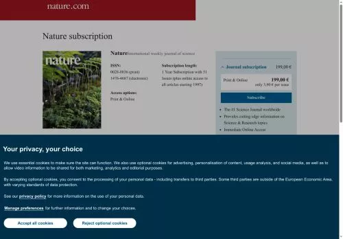 Nature Journal Dezember 2025