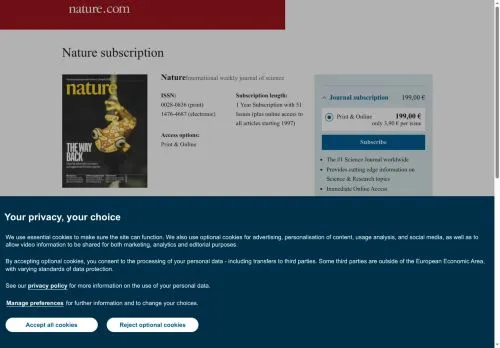Nature Journal April 2026