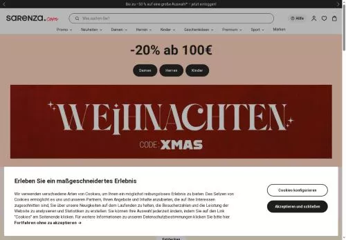 Sarenza Dezember 2025