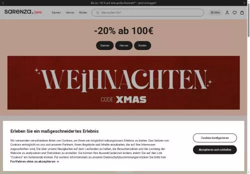 Sarenza Dezember 2025