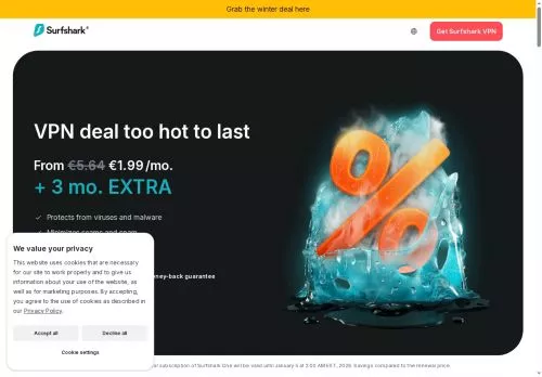 Surfshark VPN Dezember 2025