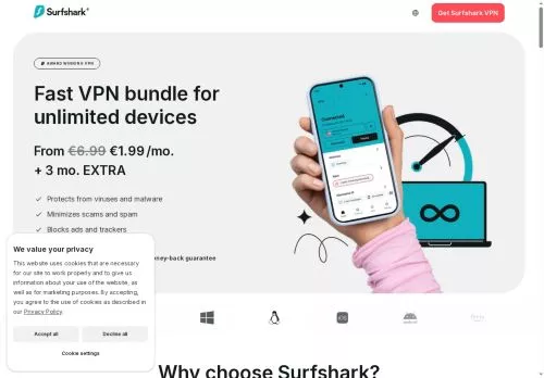 Surfshark VPN März 2026