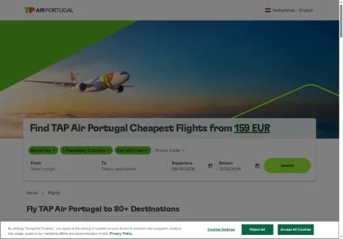TAP Air Portugal Oktober 2026