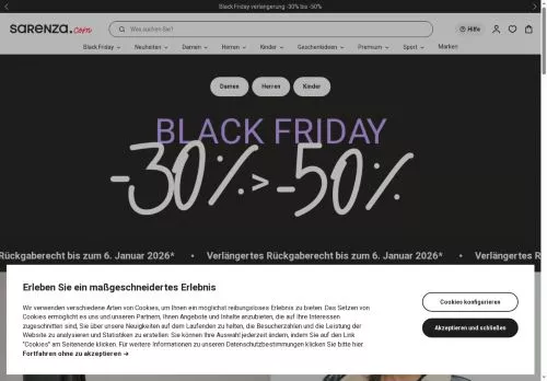 Sarenza Dezember 2025