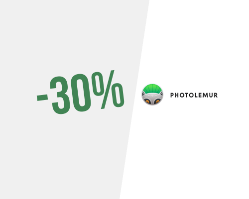 30% Rabatt auf die Photolemur-Familienlizenz
